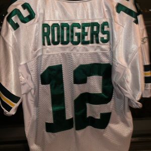 Reebok Green Bay Packers Aaron Rodgers Away Jersey